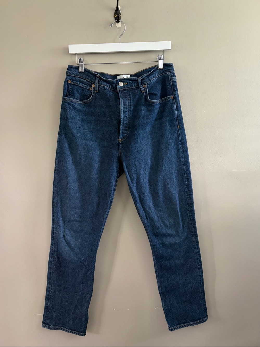 AGOLDE Jeans Riley Long Dark Wash Size 29